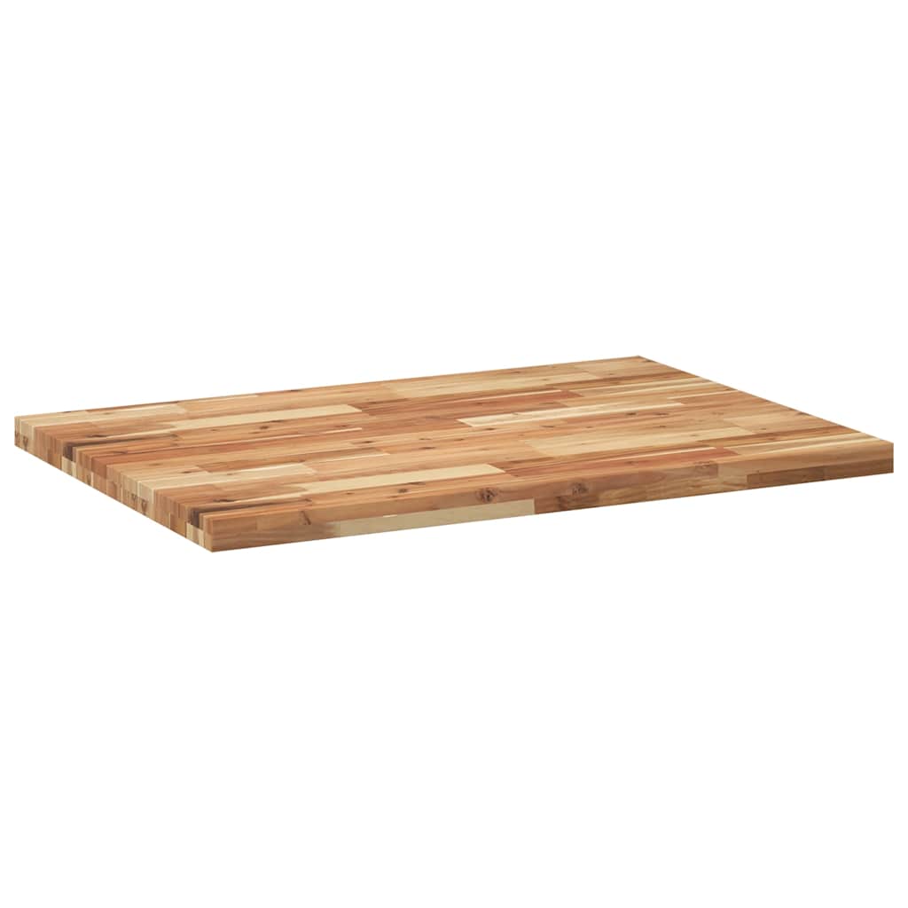Desk top oil-coated 80x70x4 cm solid acacia wood