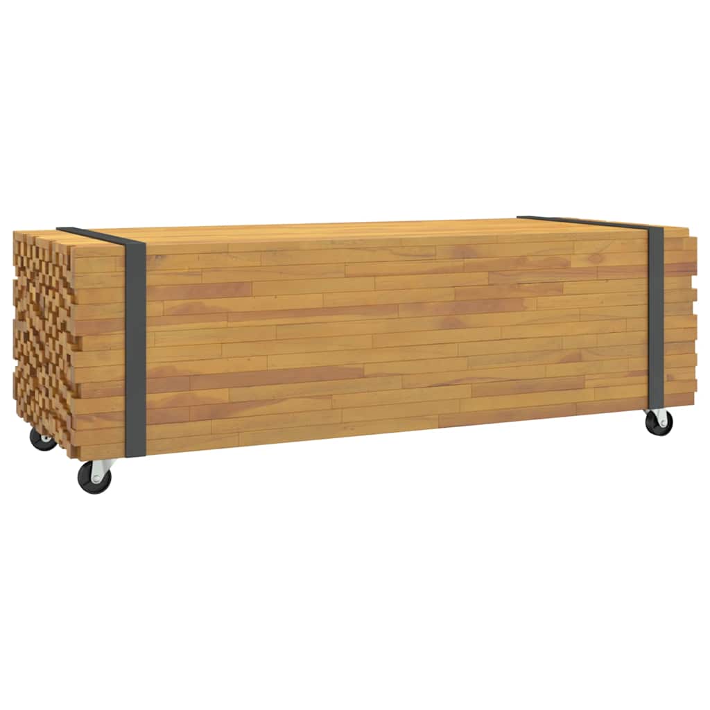 Table basse 110x45x35 cm en bois de teck massif