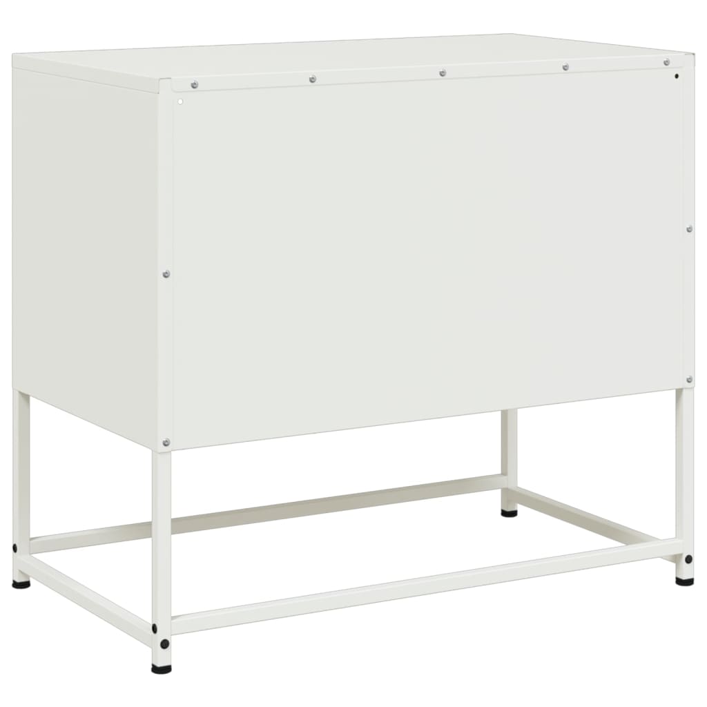 Meuble TV vert olive 100,5x39x60,5 cm en acier