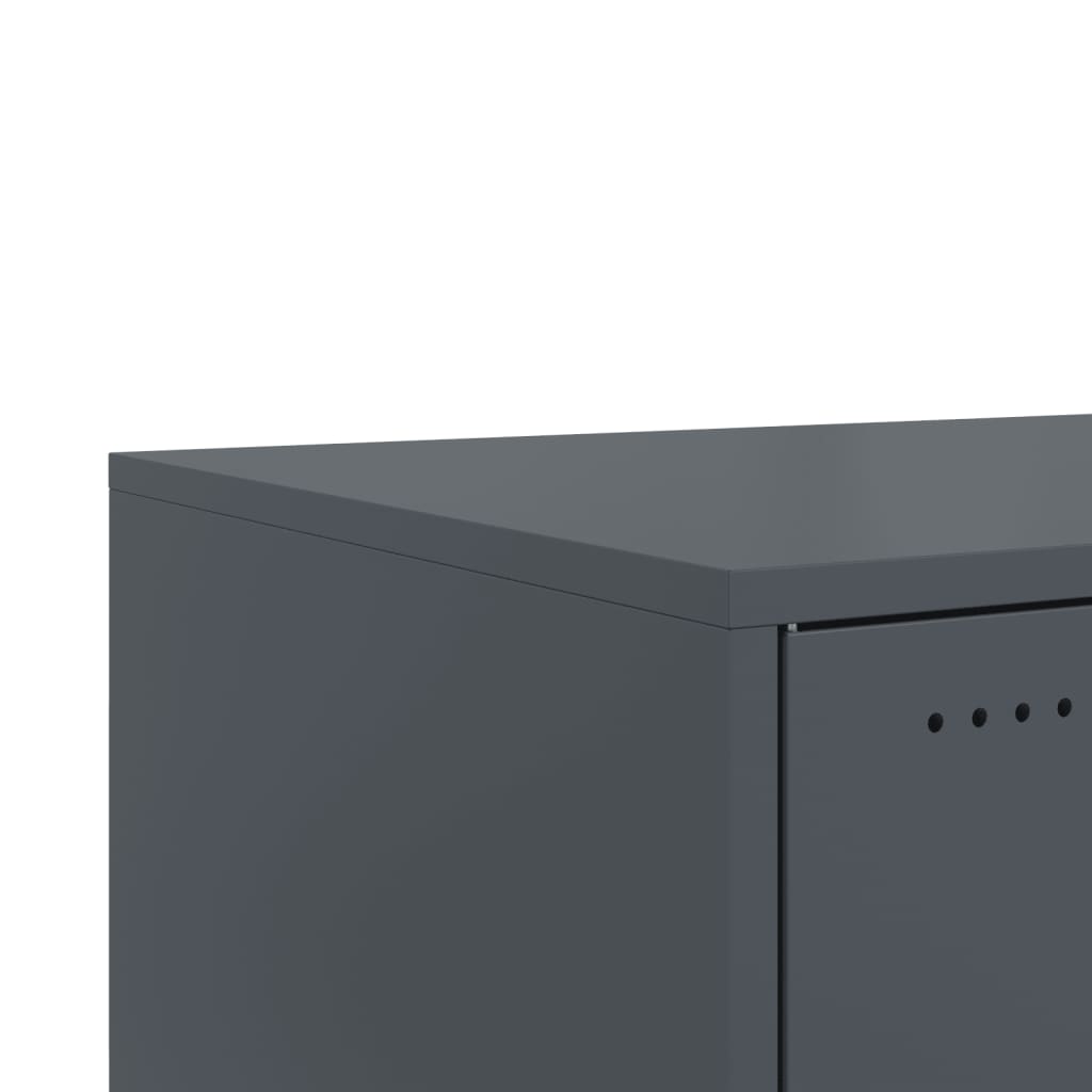 Table basse anthracite 68x50x43,5 cm acier