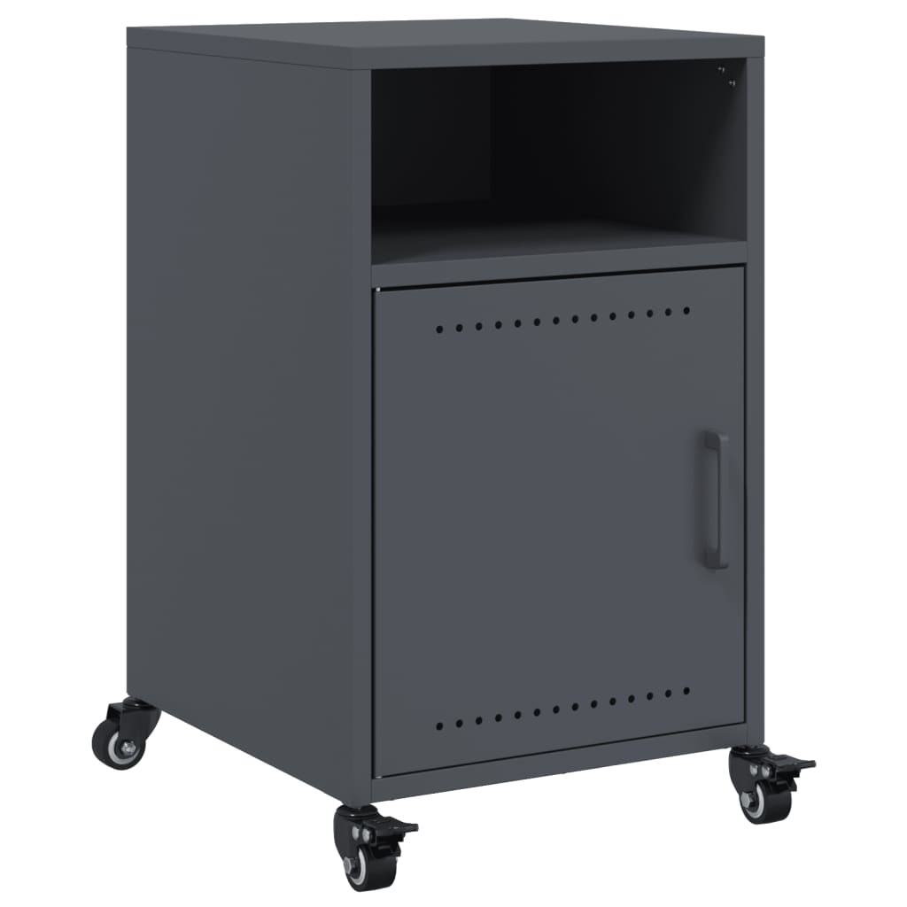Bedside tables 2 pcs. Anthracite 36x39x59 cm steel