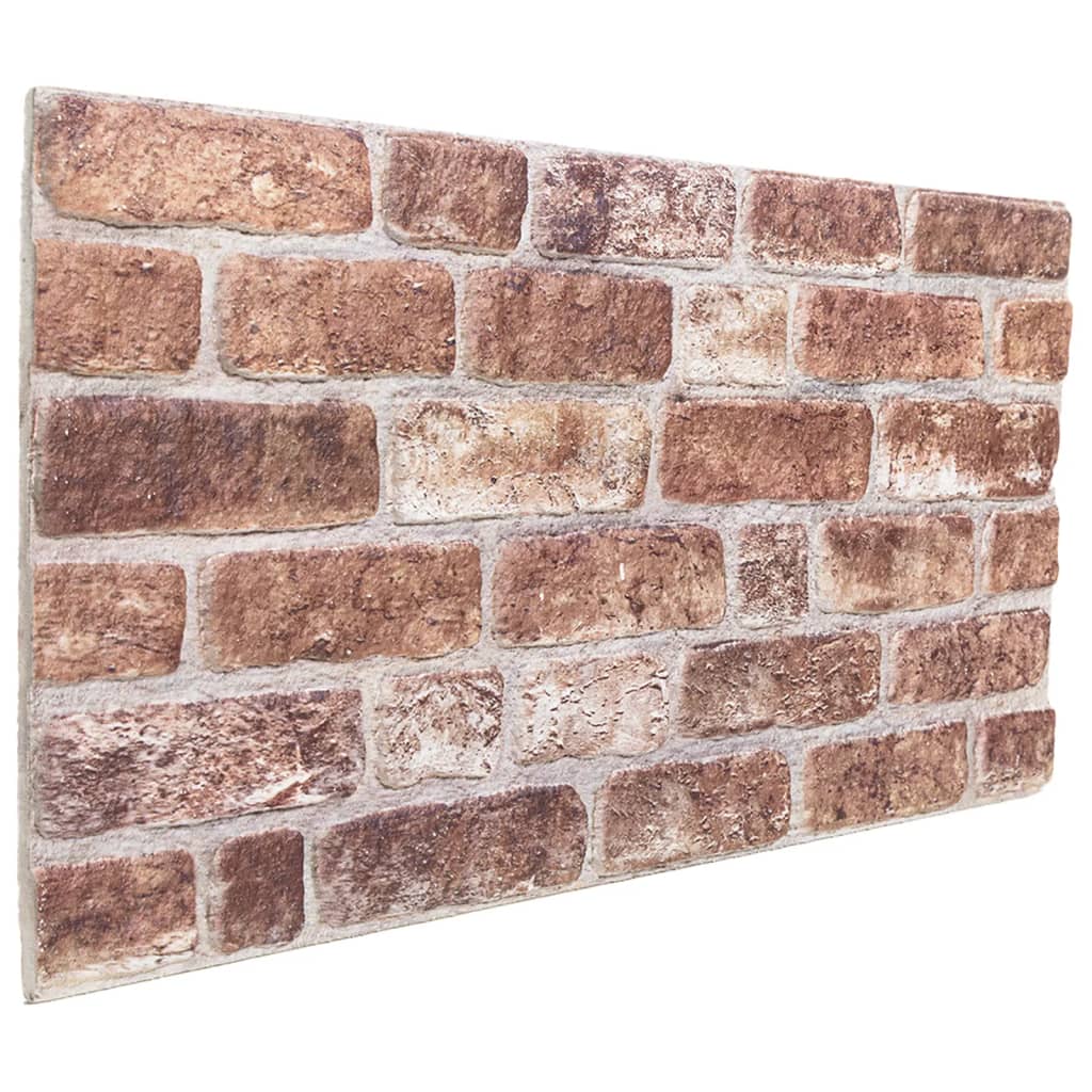 Panneaux muraux 3D 10 pcs Marron 100x50 cm EPS