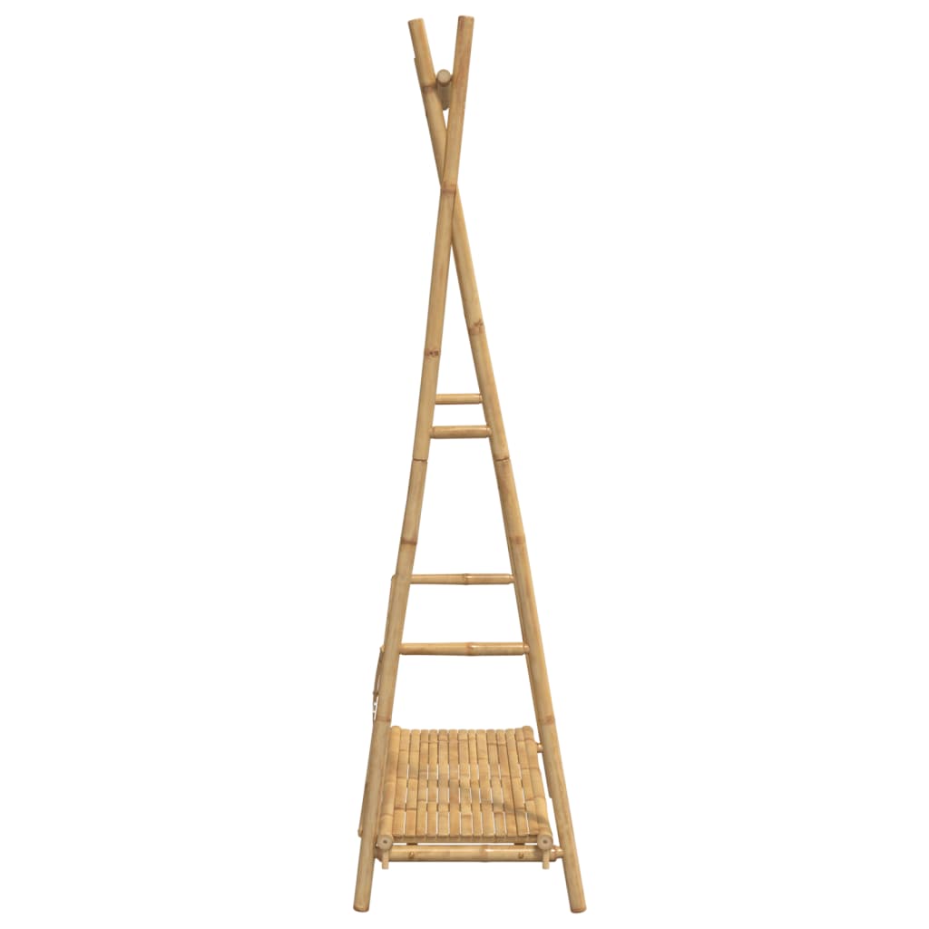 Clothes rack with shelf 102x50x190 cm bamboo