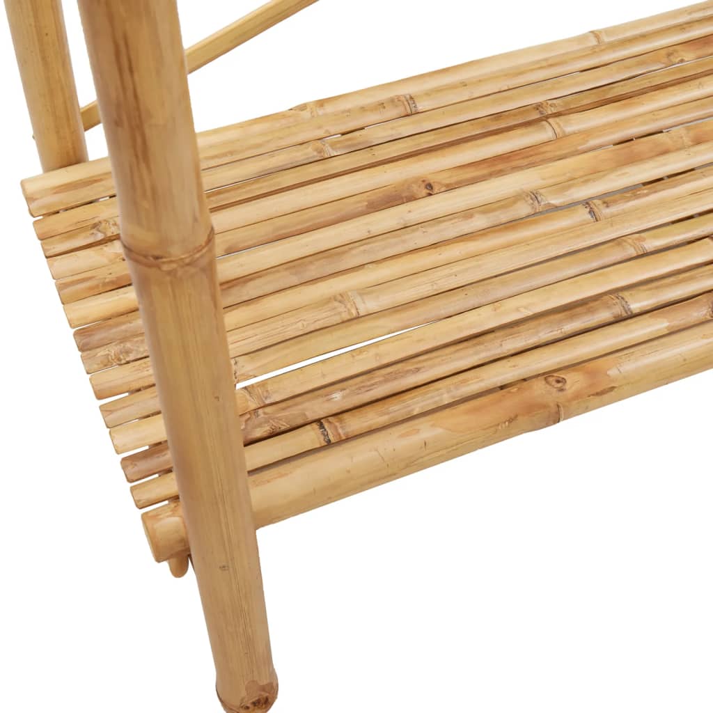 Clothes rack with shelf 102x50x190 cm bamboo
