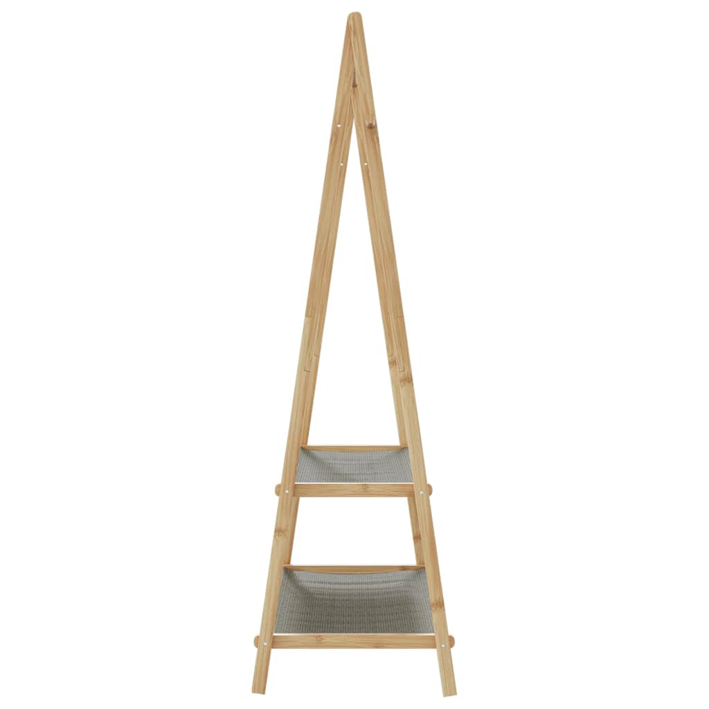 Clothes rack with shelves 96x45.5x150.5 cm bamboo
