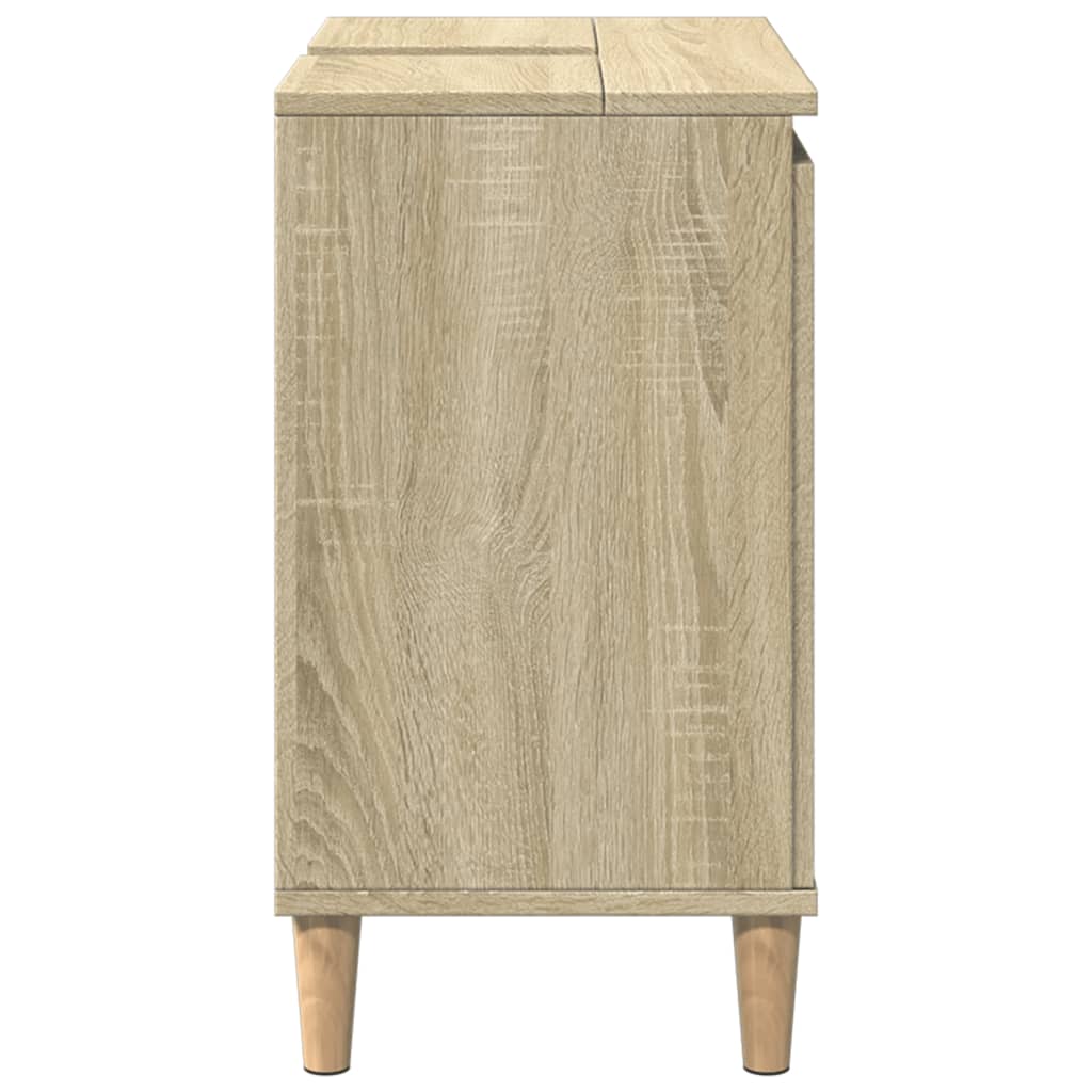 Washbasin base cabinet Sonoma oak 58x33x60 cm wood material