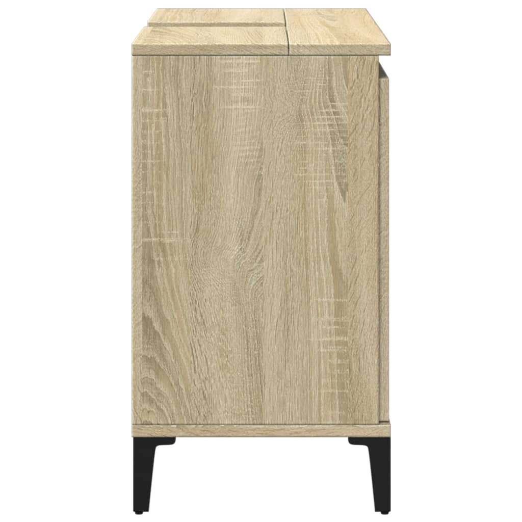 Washbasin base cabinet Sonoma oak 58x33x60 cm wood material