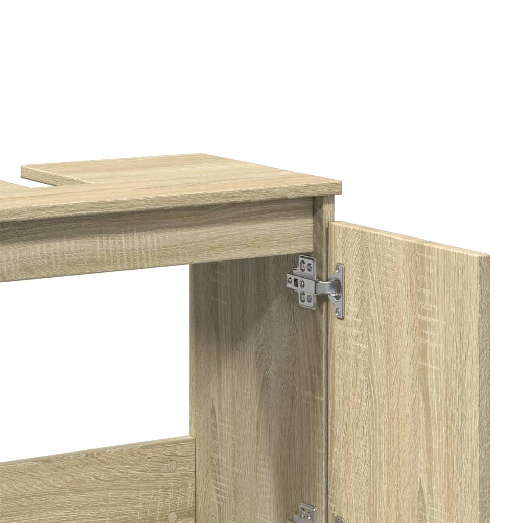 Washbasin base cabinet Sonoma oak 58x33x60 cm wood material