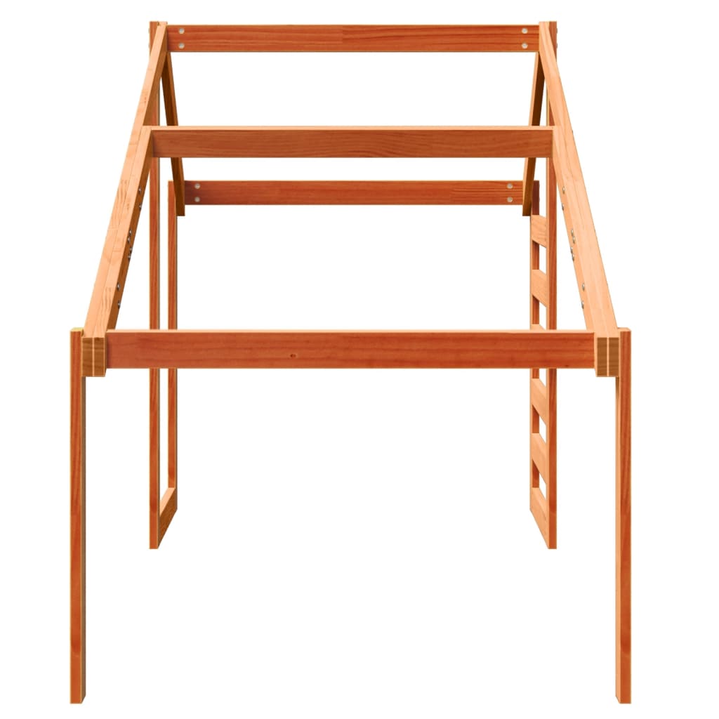 Toit pour lit enfant cire marron 188x82x113 cm bois de pin massif