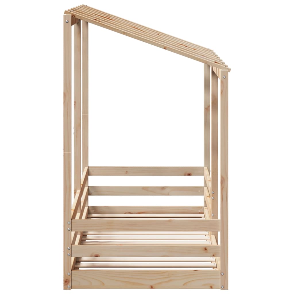 Children's bed with roof 75x190 cm solid pine wood