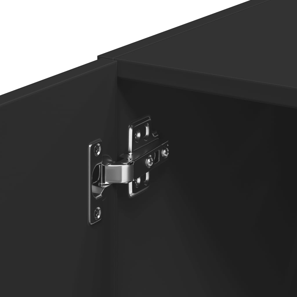 Wall Cabinet Black 30x42.5x40 cm Wood Material