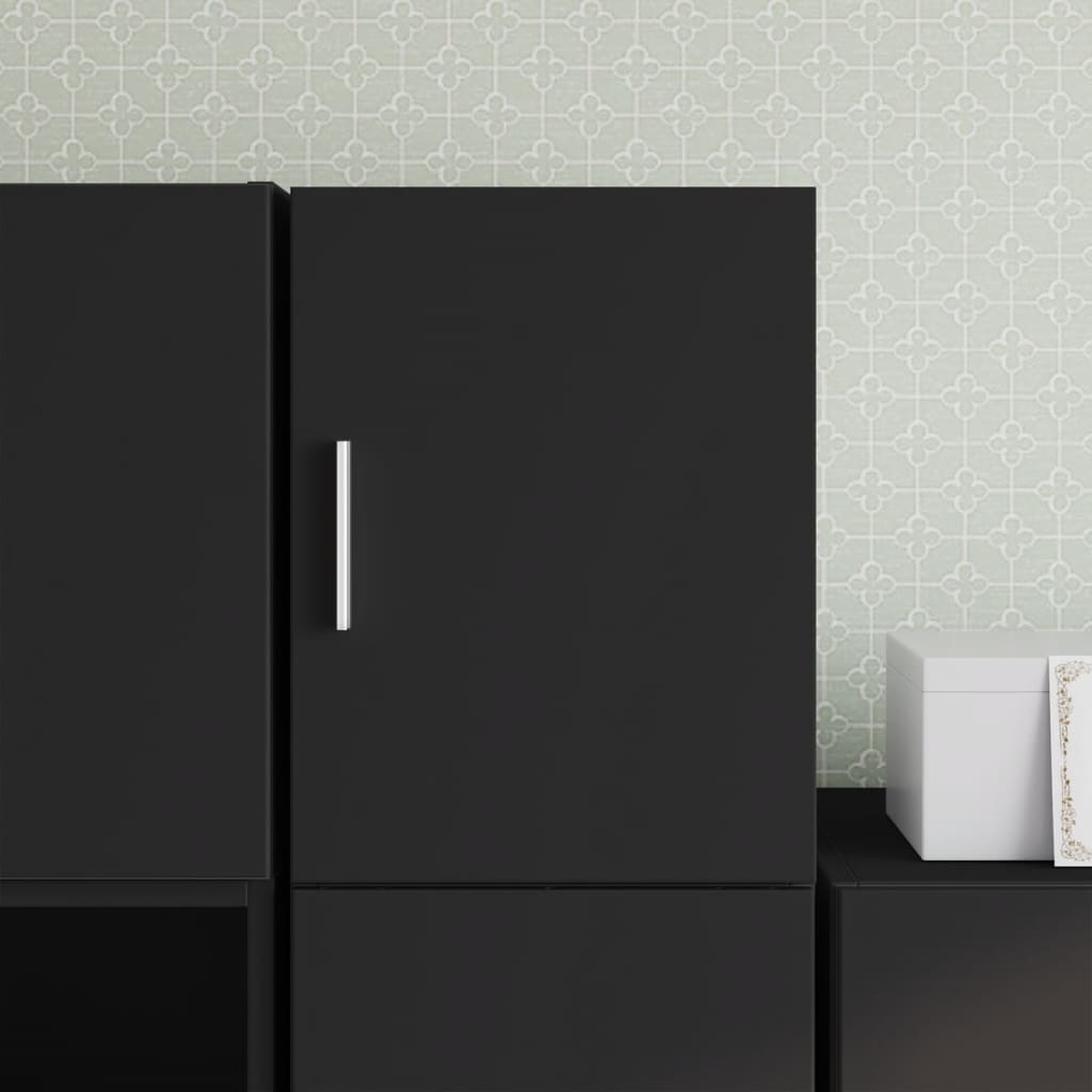 Wall Cabinet Black 30x42.5x40 cm Wood Material