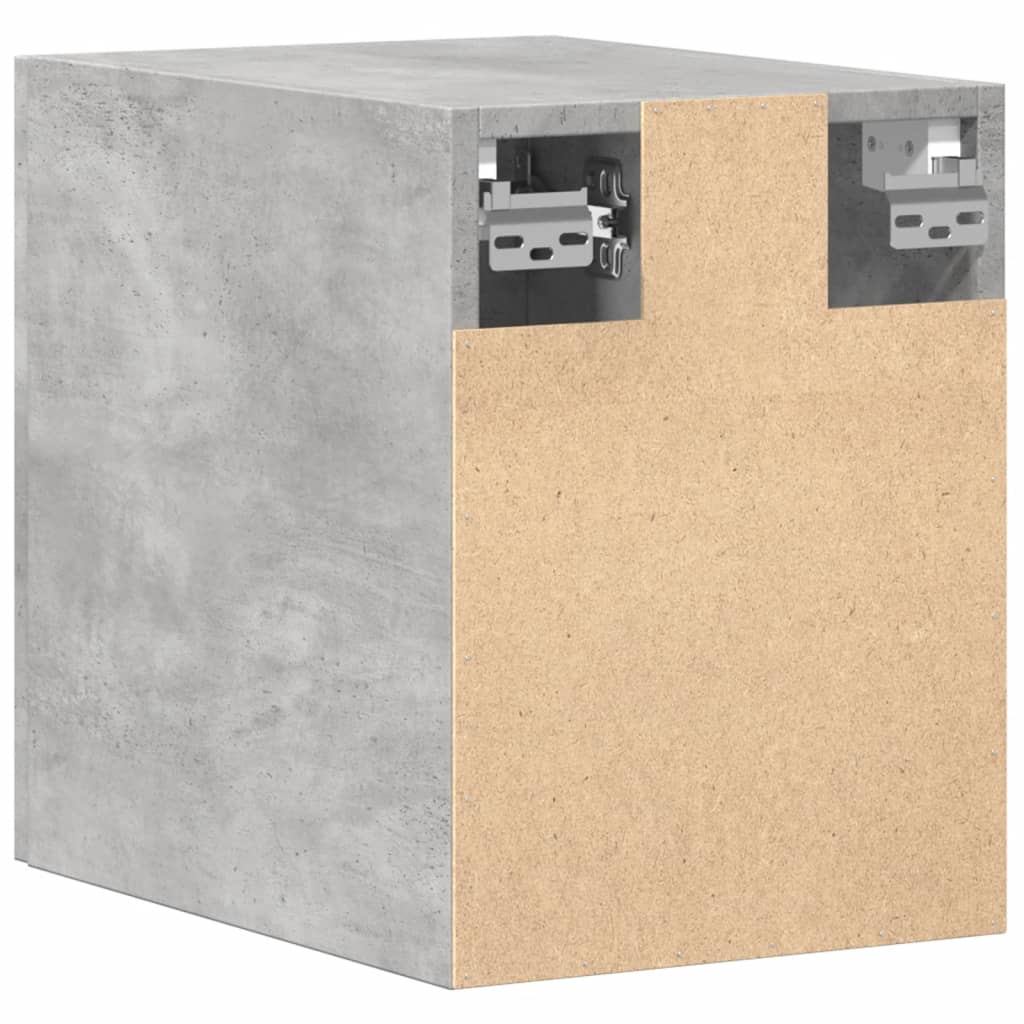 Wall Cabinet Concrete Grey 30x42.5x40 cm Wood Material
