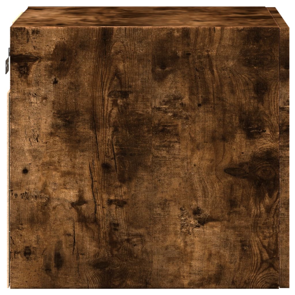 Armoire murale chêne fumé 40x42,5x40 cm matériau bois