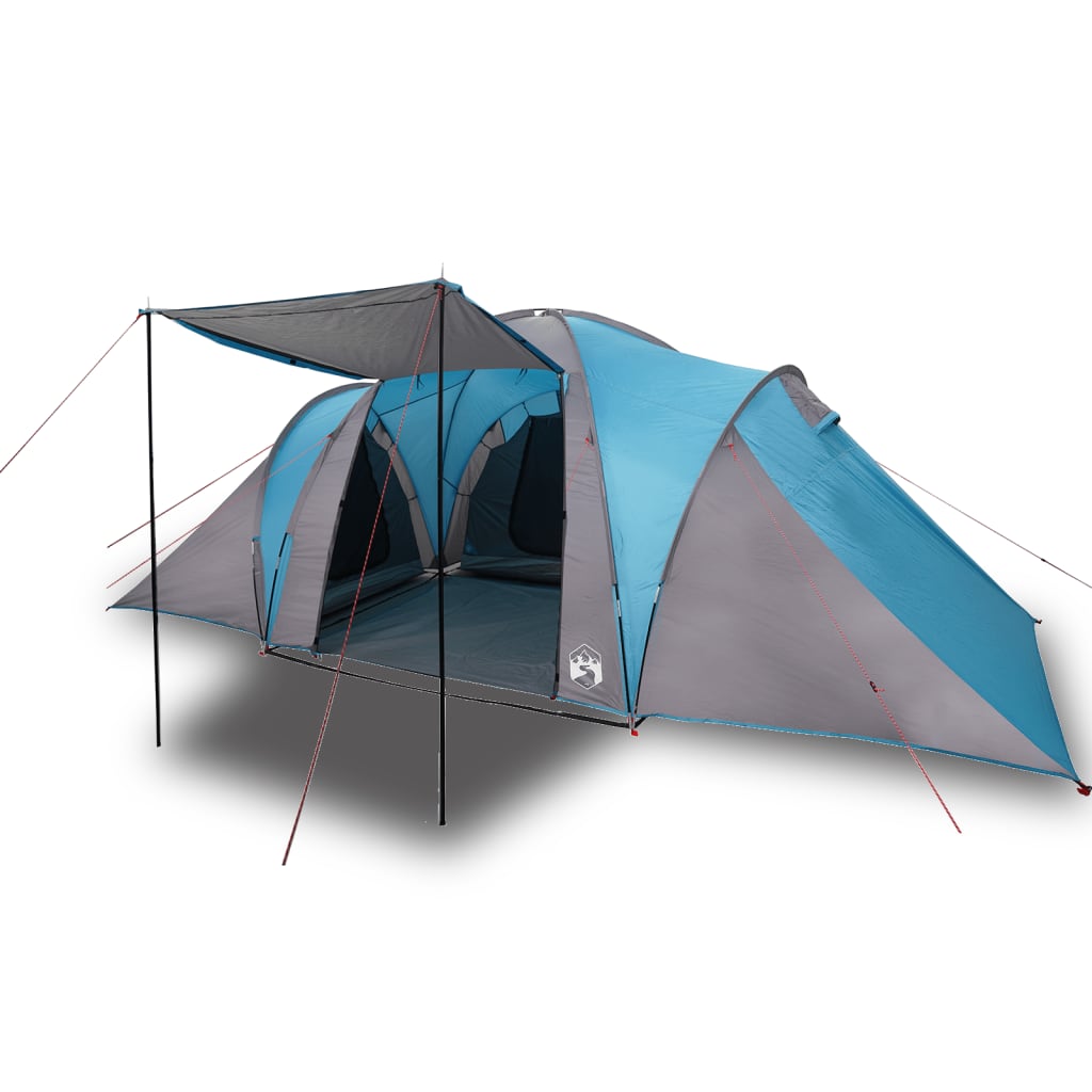 Tente familiale dôme 6 personnes bleue imperméable