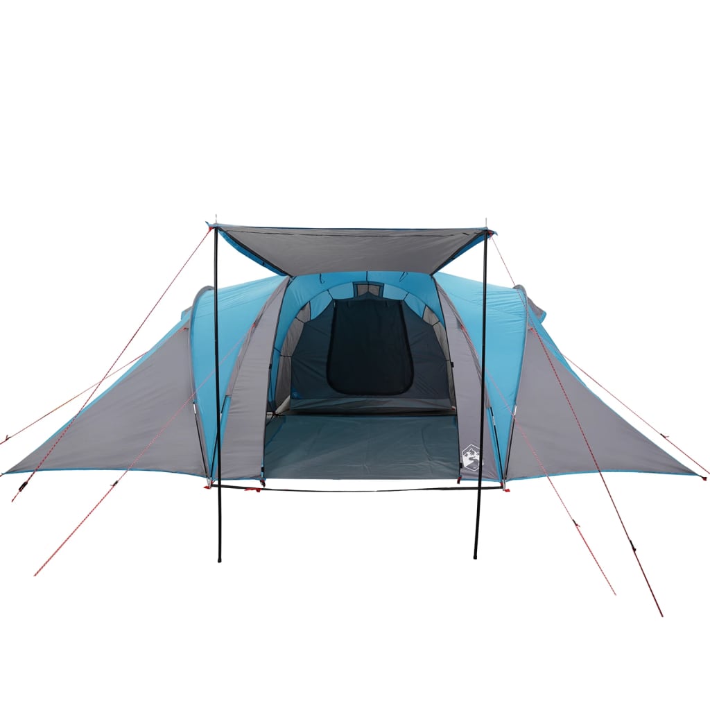 Tente familiale dôme 6 personnes bleue imperméable