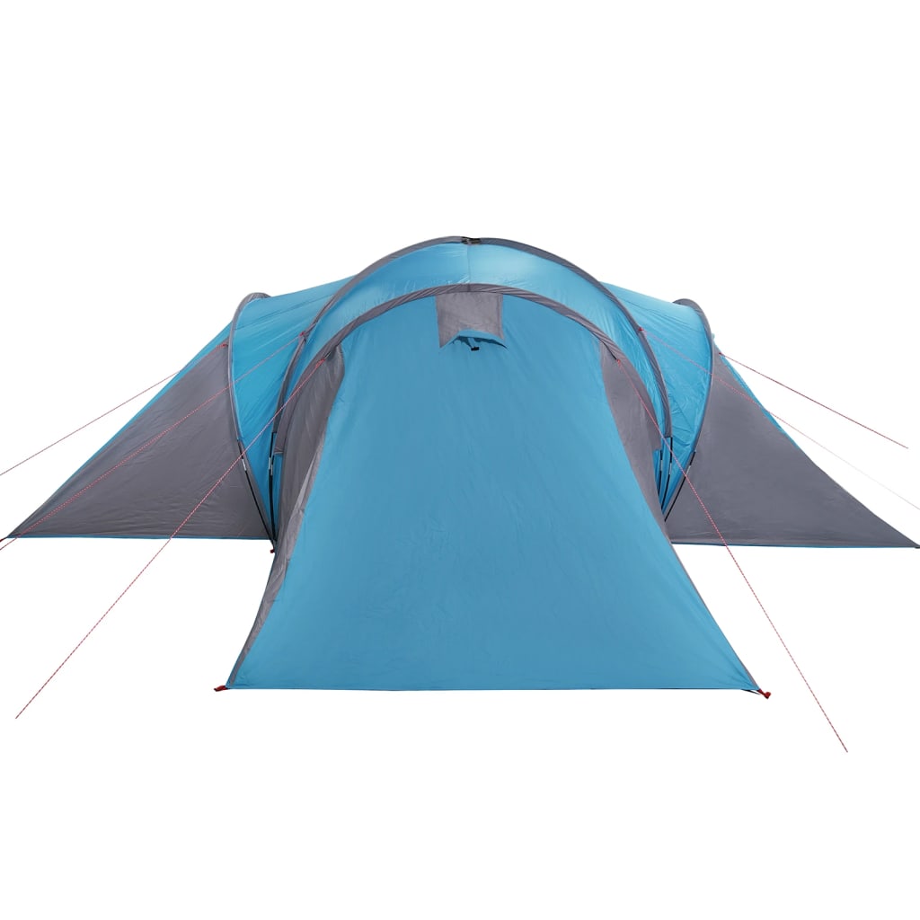 Tente familiale dôme 6 personnes bleue imperméable