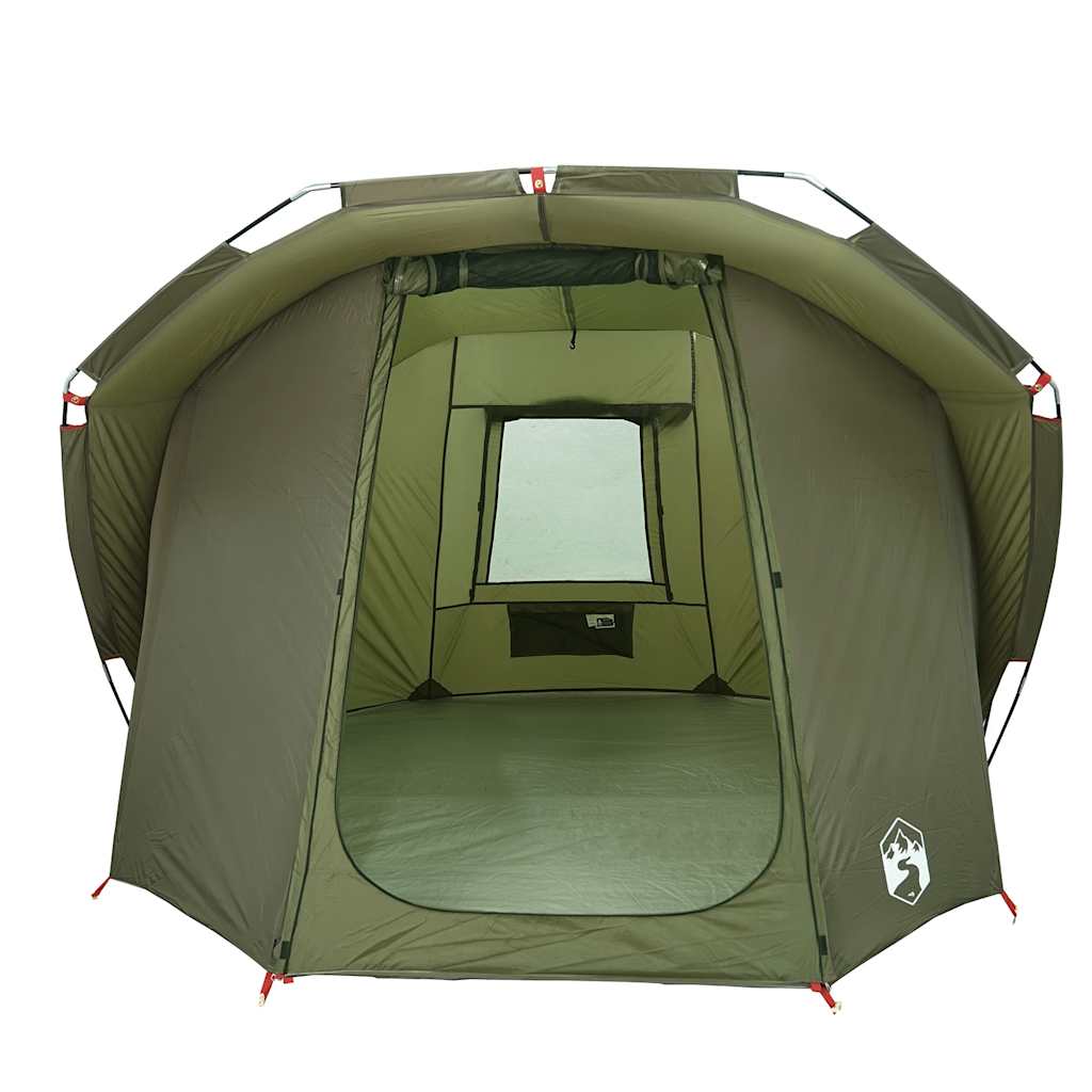 Fishing Tent 4 Persons Olive Green Waterproof