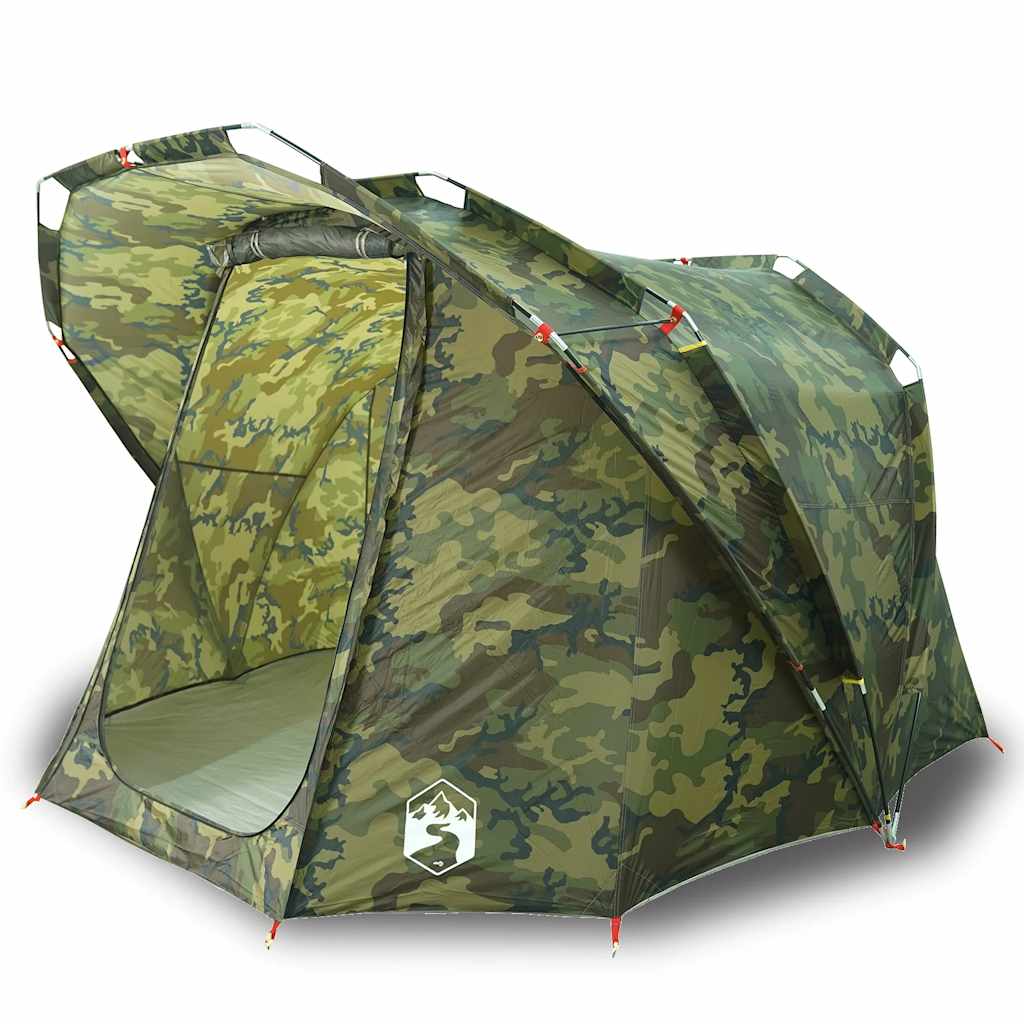 Tente de pêche 4 personnes motif camouflage imperméable