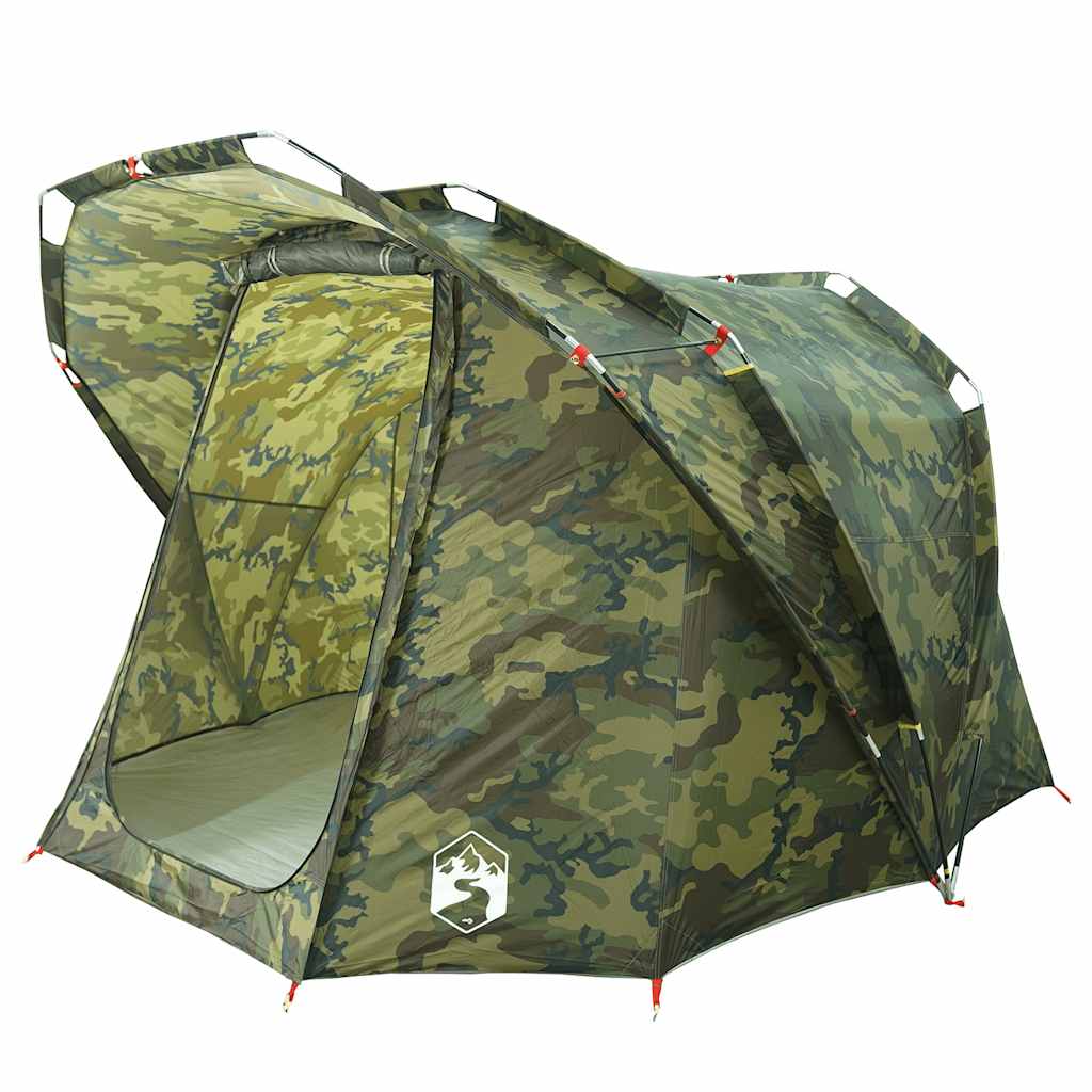 Tente de pêche 4 personnes motif camouflage imperméable