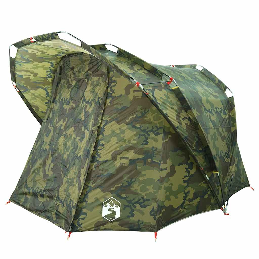 Tente de pêche 4 personnes motif camouflage imperméable