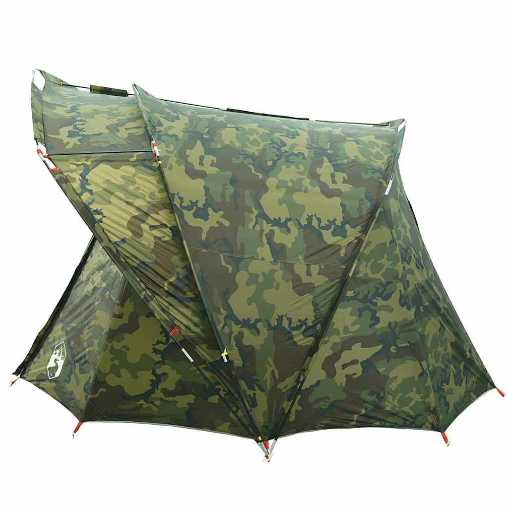 Tente de pêche 4 personnes motif camouflage imperméable