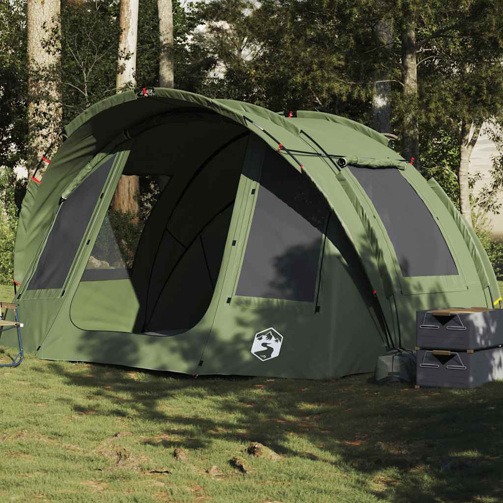 Fishing Tent 2 Persons Olive Green Waterproof