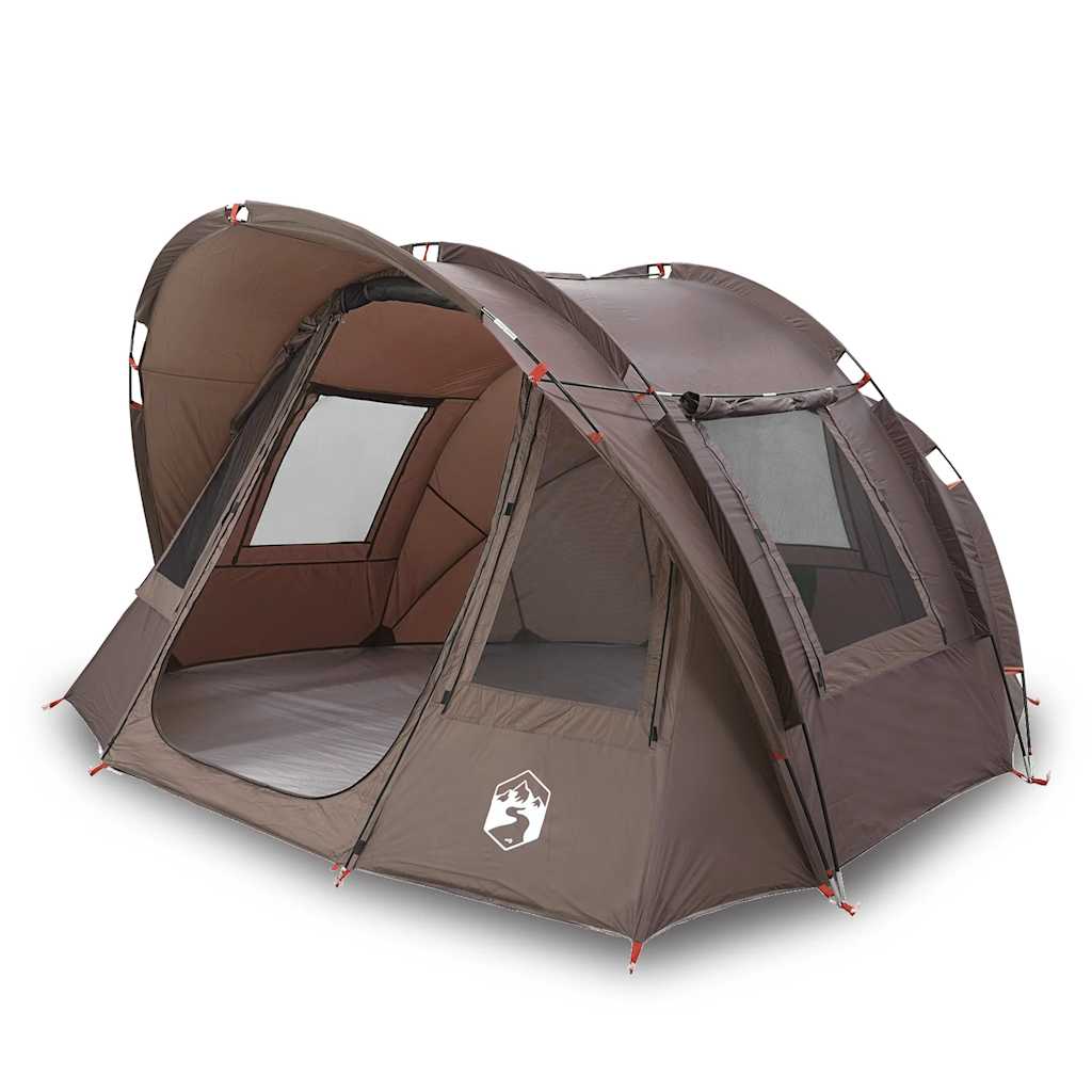 Fishing Tent 2 Persons Brown Waterproof
