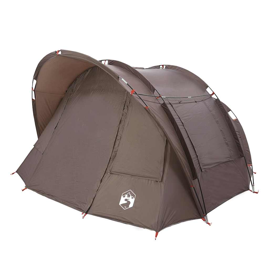 Fishing Tent 2 Persons Brown Waterproof
