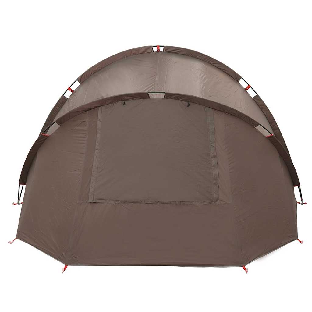 Fishing Tent 2 Persons Brown Waterproof