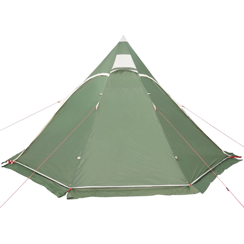 Tipi Camping Tent 5 Persons Green Waterproof