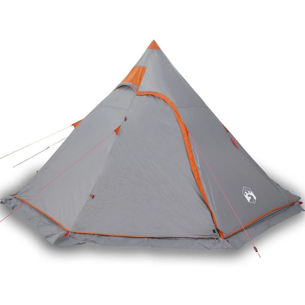 Tipi Camping Tent 5 Persons Gray Waterproof