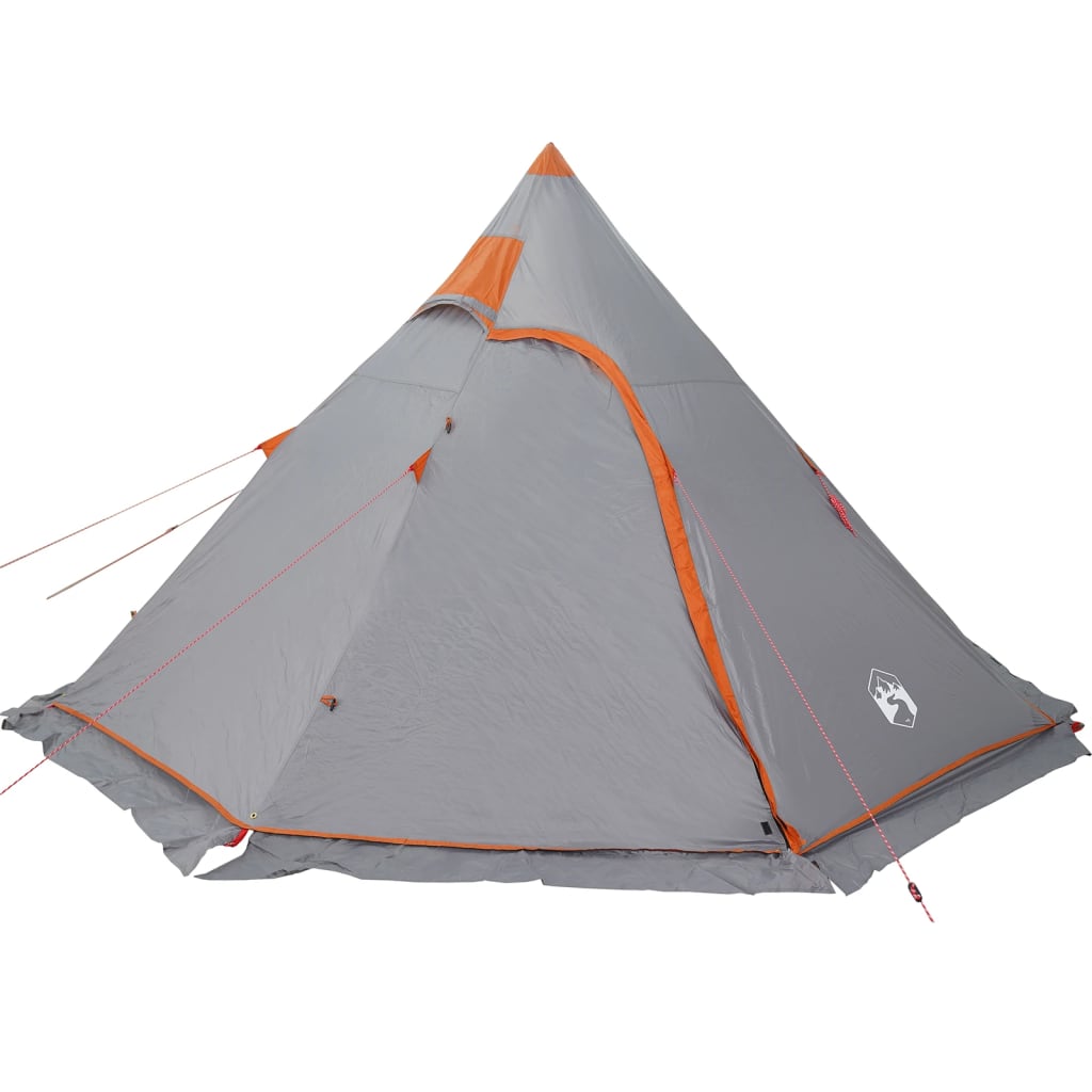 Tipi Camping Tent 5 Persons Gray Waterproof