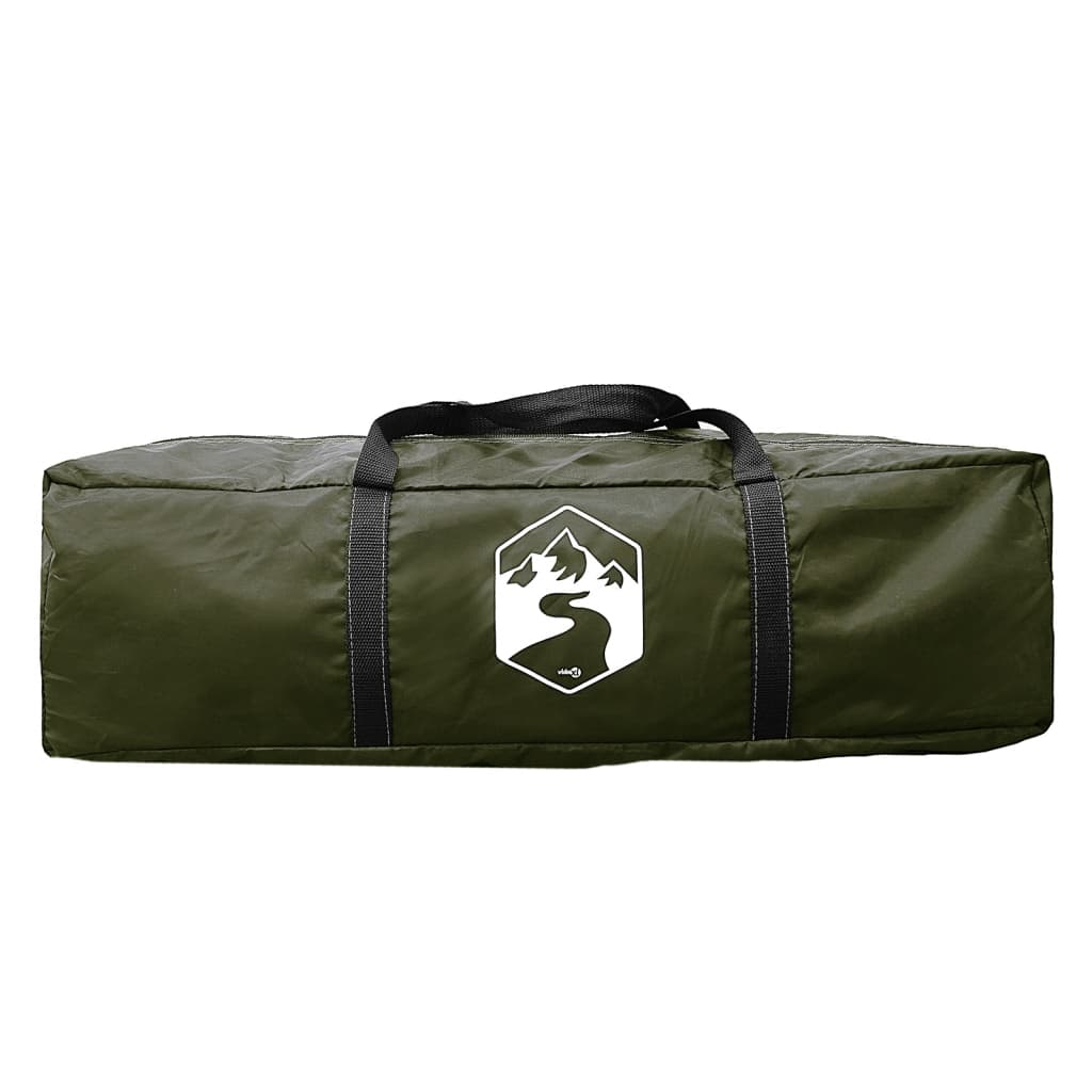 Tente familiale tunnel 6 personnes vert olive imperméable