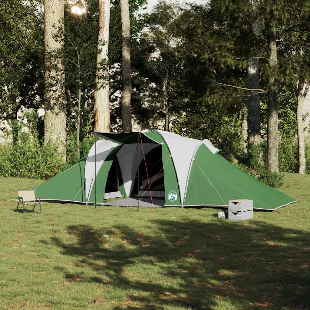 Tente familiale dôme 6 personnes verte imperméable
