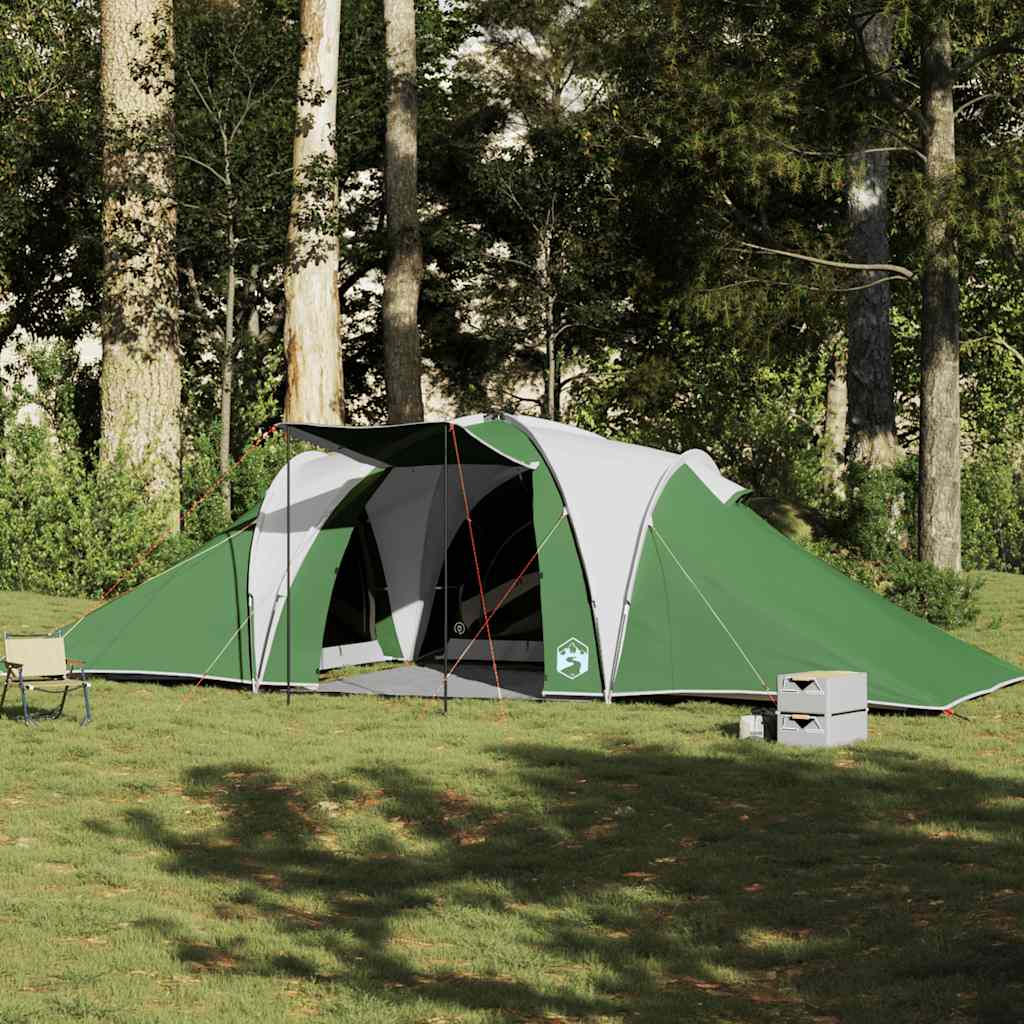 Tente familiale dôme 6 personnes verte imperméable