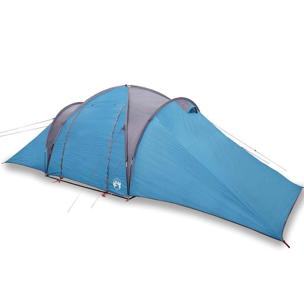 Tente familiale dôme 6 personnes bleue imperméable