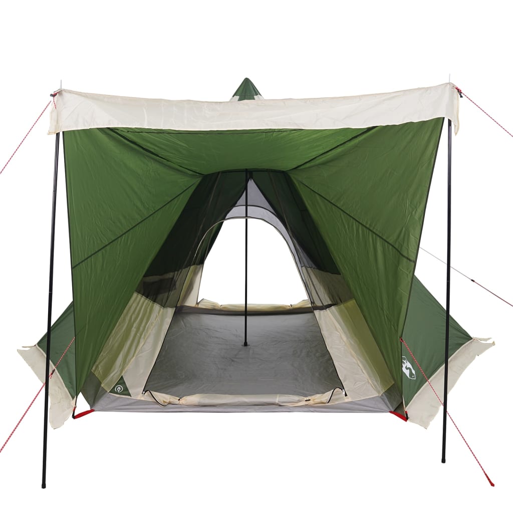 Tipi Family Tent 6 Persons Green Waterproof