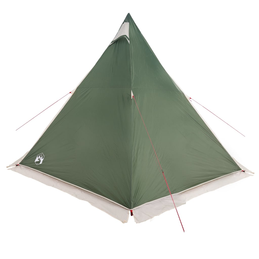 Tipi Family Tent 6 Persons Green Waterproof