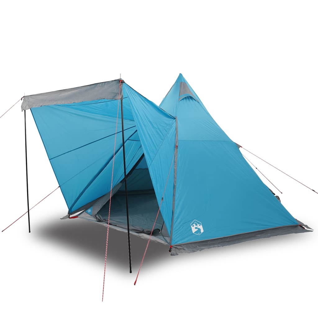 Tipi Family Tent 6 Persons Blue Waterproof