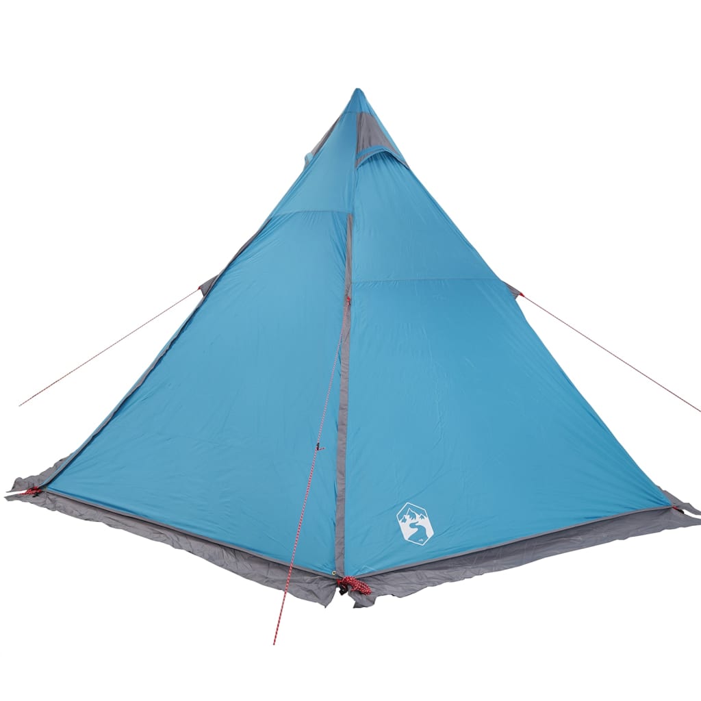 Tipi Family Tent 6 Persons Blue Waterproof