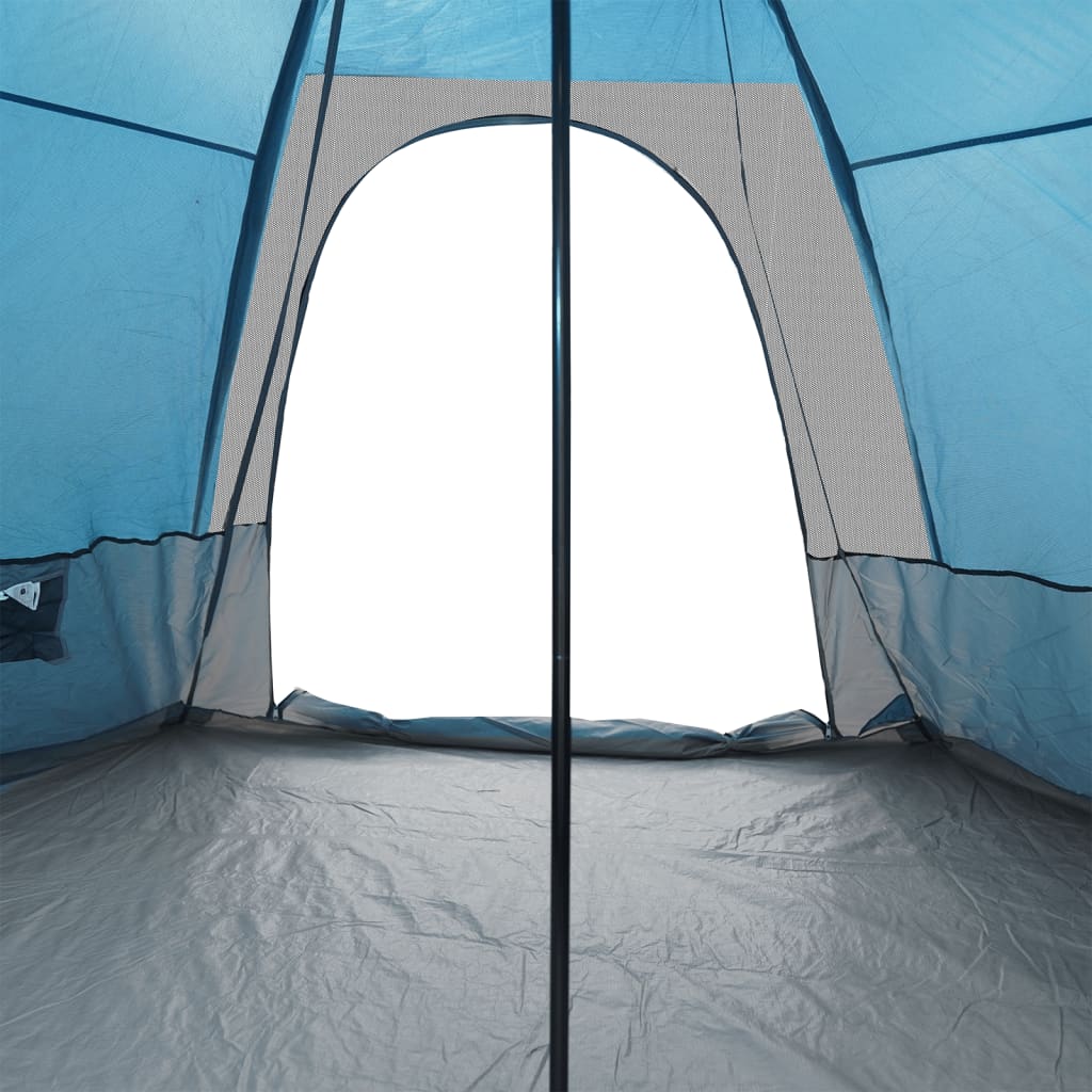 Tipi Family Tent 6 Persons Blue Waterproof