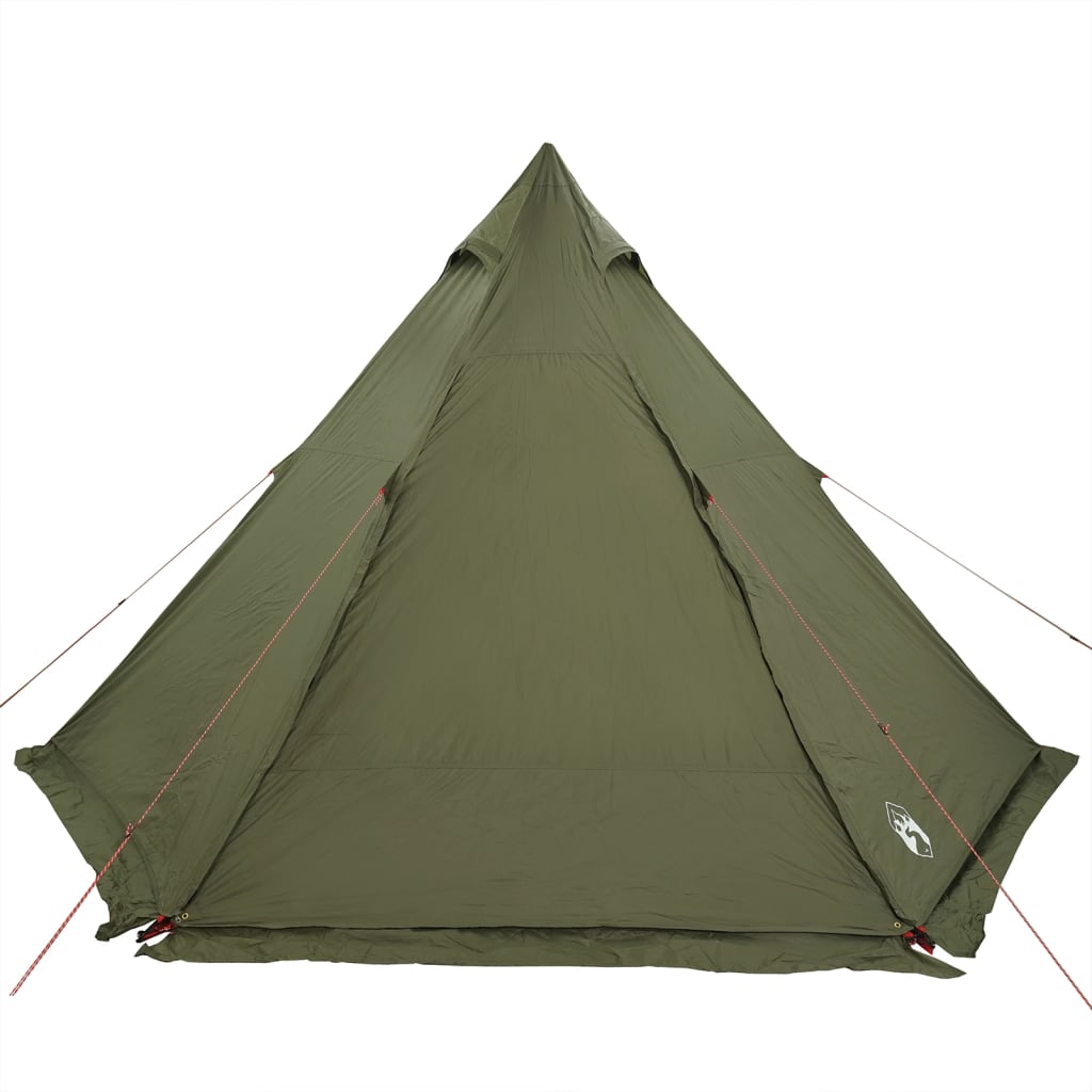 Tipi Family Tent 6 Persons Olive Green Waterproof