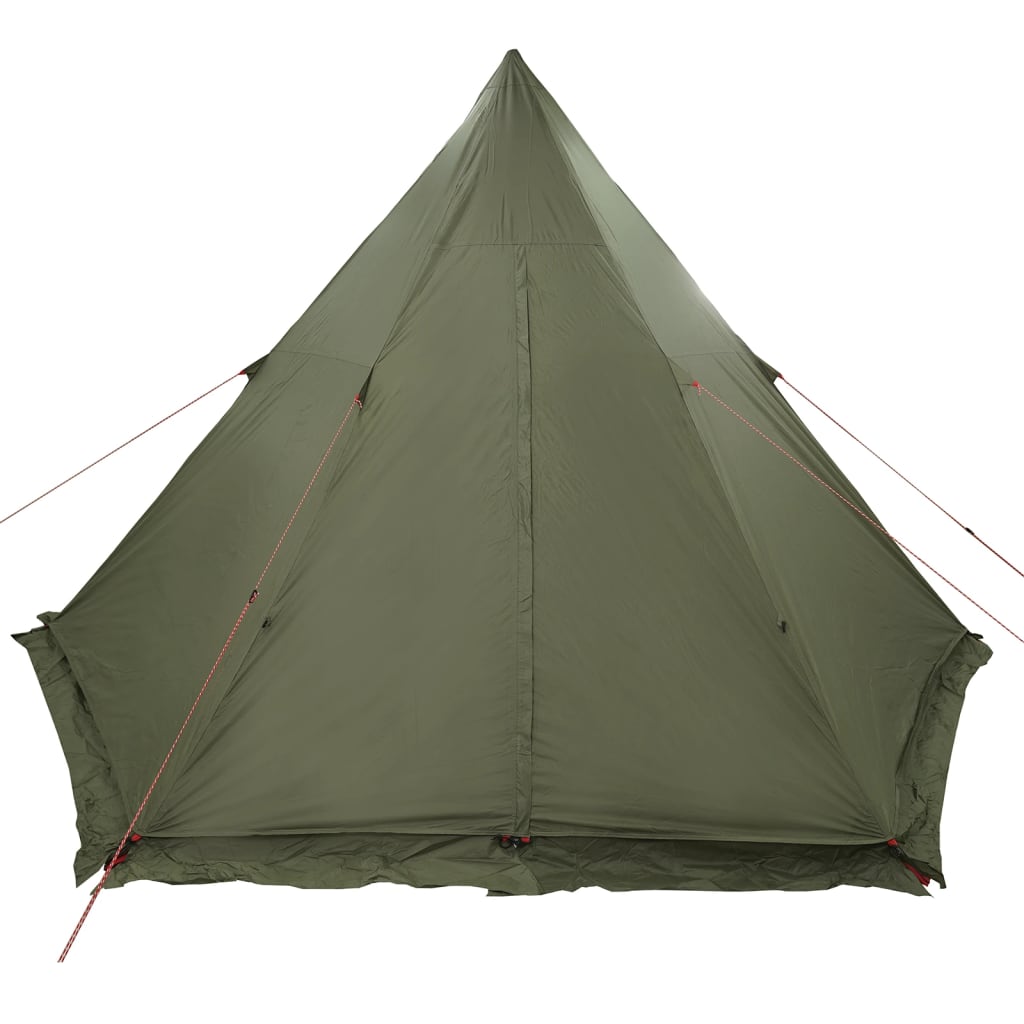 Tipi Family Tent 6 Persons Olive Green Waterproof