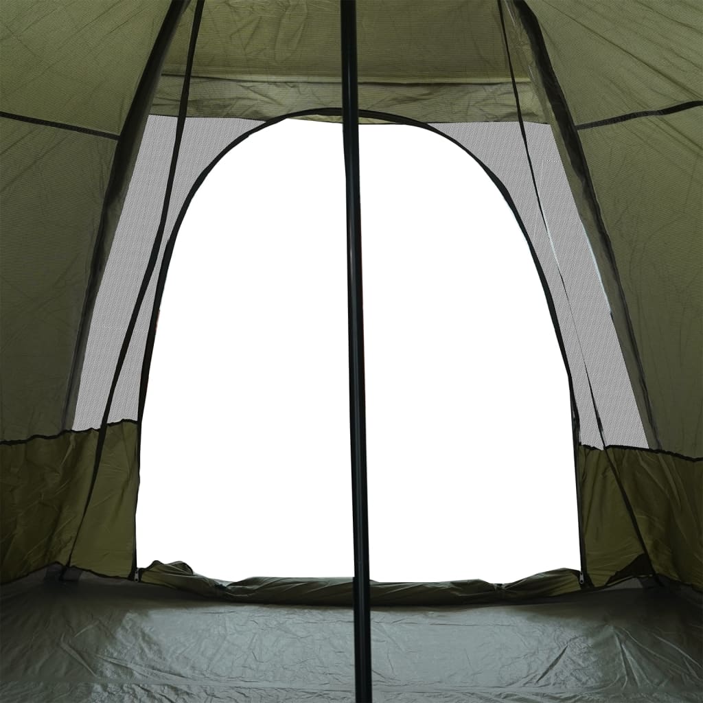 Tipi Family Tent 6 Persons Olive Green Waterproof