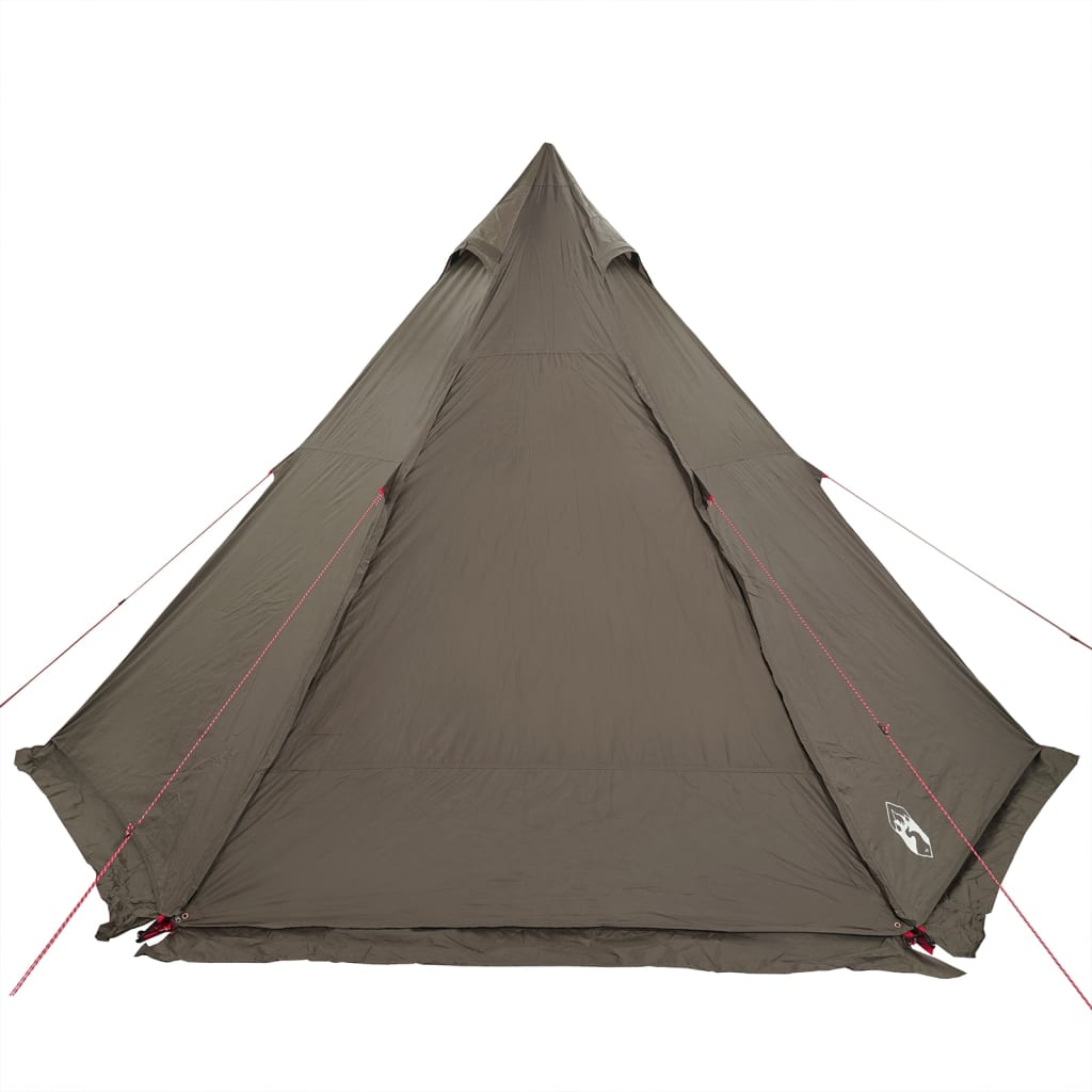 Tipi Family Tent 6 Persons Brown Waterproof