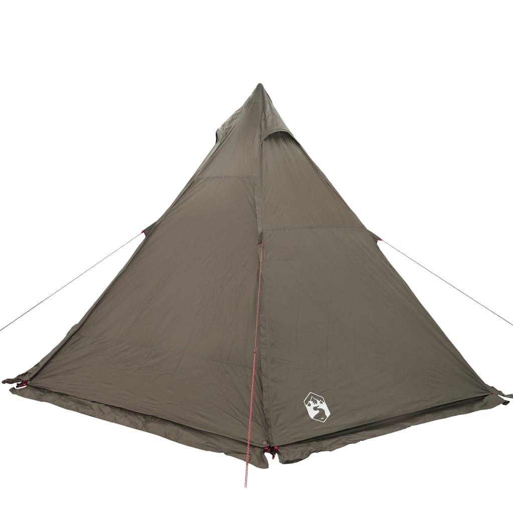 Tipi Family Tent 6 Persons Brown Waterproof