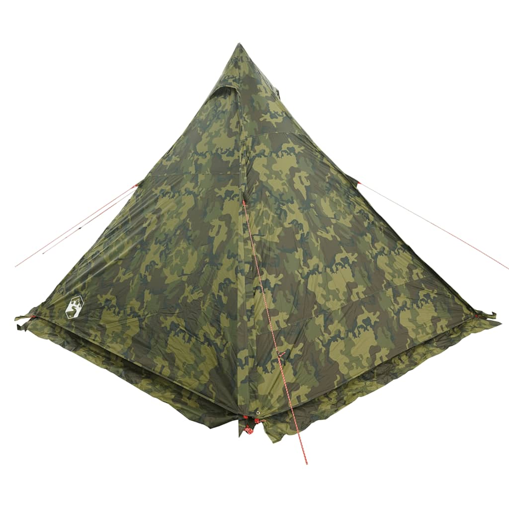 Tipi Family Tent 6 Persons Camouflage Waterproof