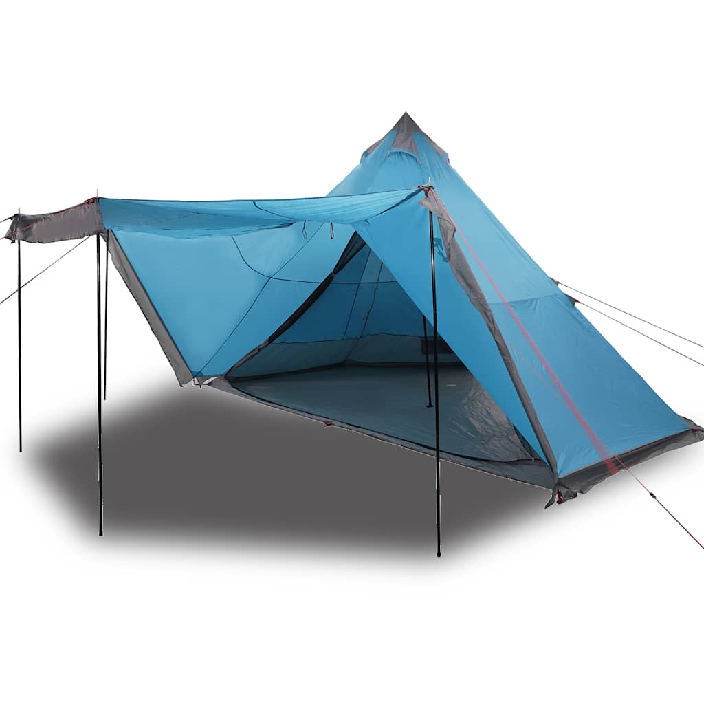 Tipi Family Tent 6 Persons Blue Waterproof