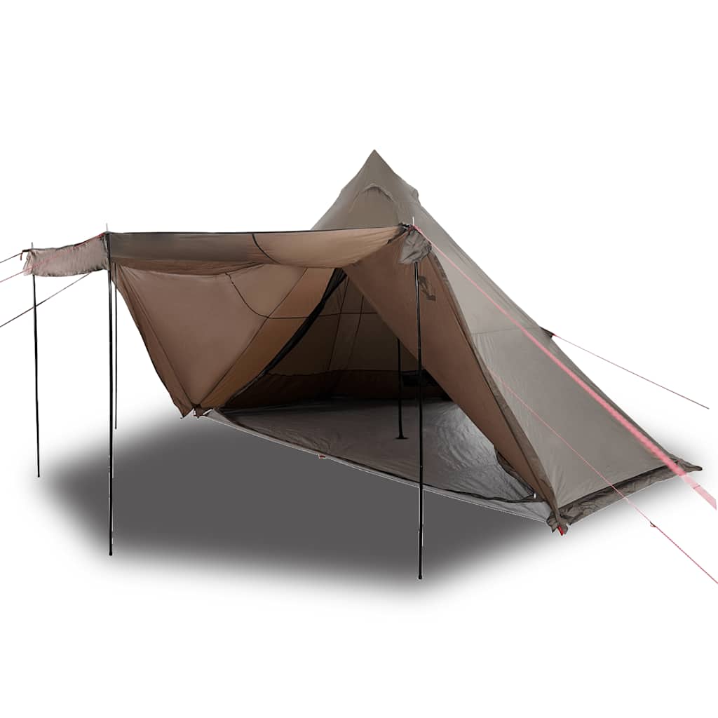 Tipi Family Tent 6 Persons Brown Waterproof